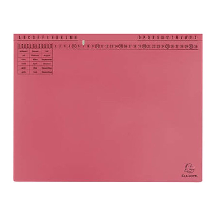 Exacompta Hängehefter Exaflex Karton rot DIN A4 1x Amtsheftung / kaufmännische Heftung, 25 St.