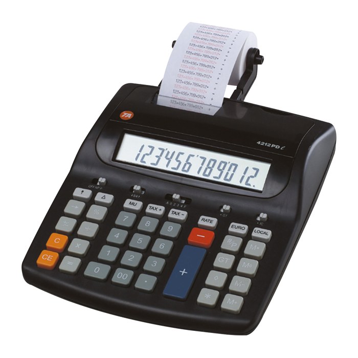 TA 4212 PDL Tischrechner druckend schwarz