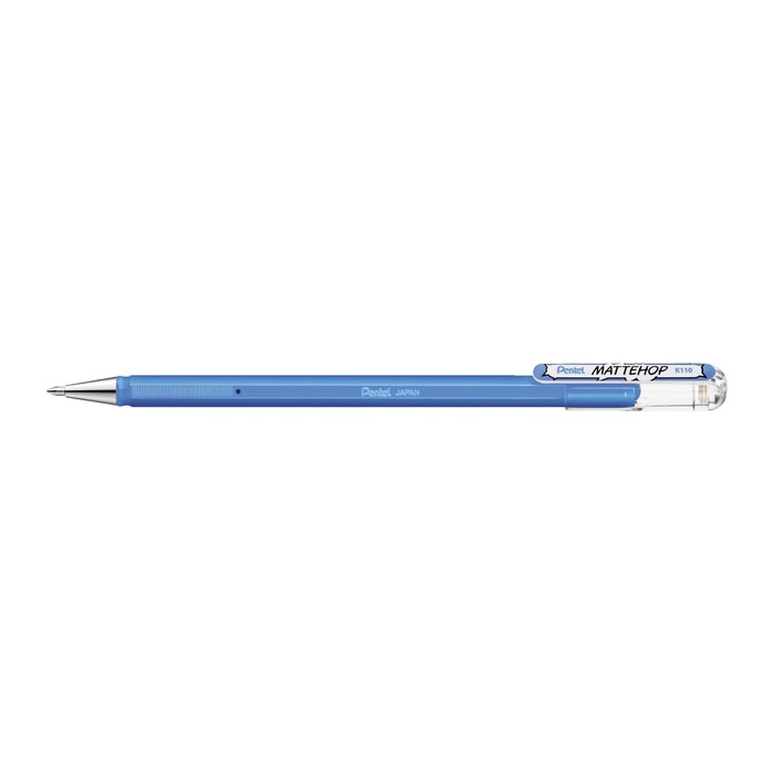 Pentel Mattehop Gelschreiber himmelblau 0,5 mm, Schreibfarbe: blau, 1 St.