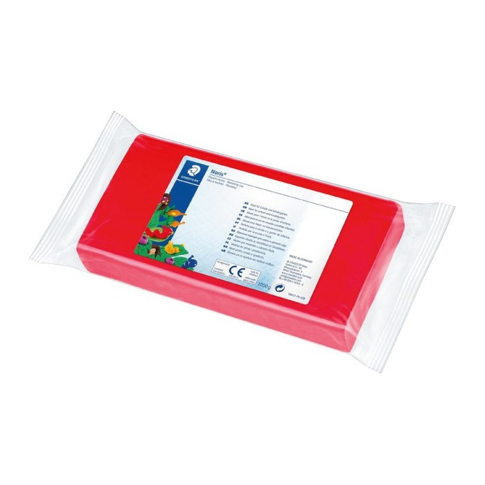 STAEDTLER Knete Noris Club Plastilin 8421 rot, 1,0 kg