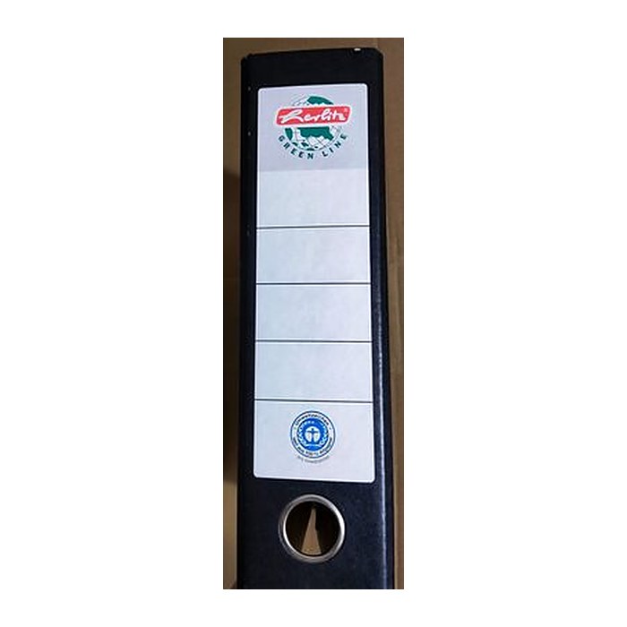 herlitz maX.file nature Ordner schwarz marmoriert Karton 8,0 cm DIN A4, 1 St.