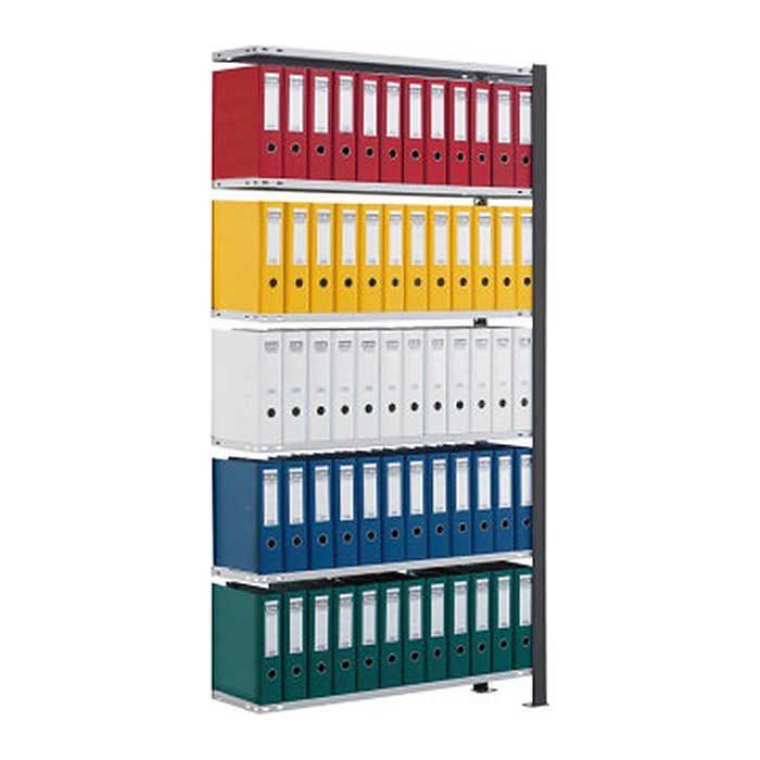 SCHULTE Anbau-Schwerlastregal 36010-S schwarz 100,0 x 30,0 x 200,0 cm