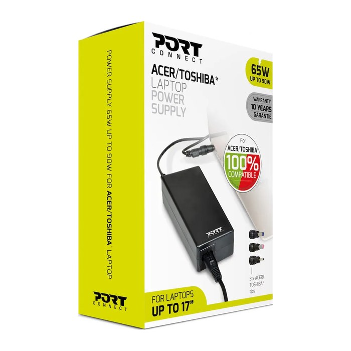 Port Netzteil 65W für Acer/Toshiba Laptop Ladegerät EU