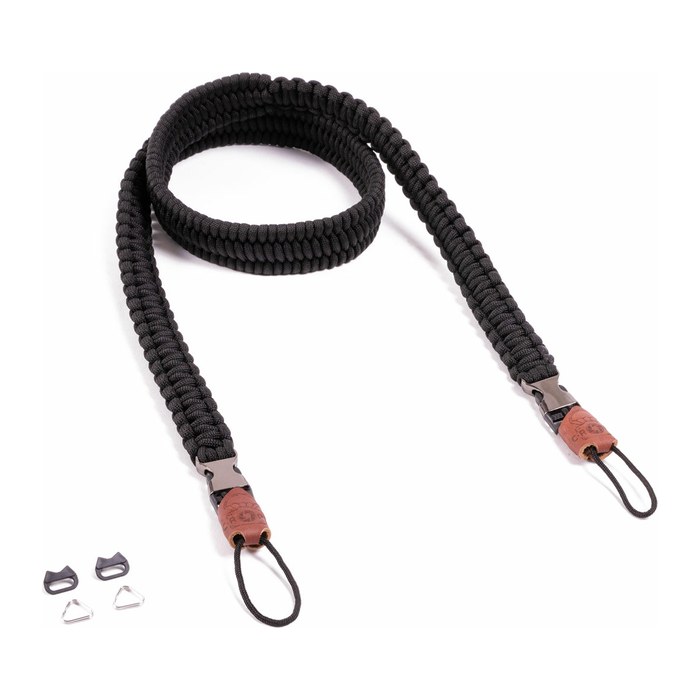 C-ROPE Kameragurt Traveler aus Paracord 125cm Silent Black retail