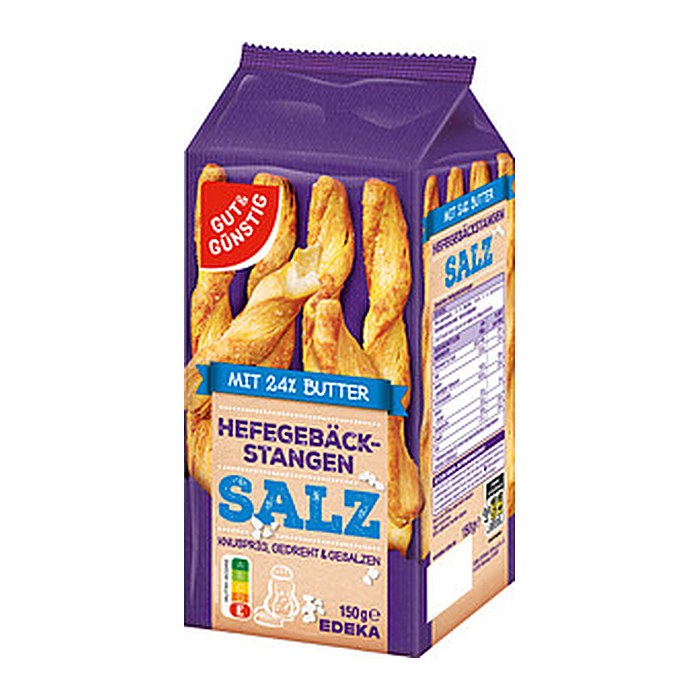 GUT&GÜNSTIG Gebäckstangen gesalzen Gebäck 150,0 g, 1 St.