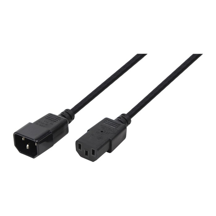 Logilink Power Cord Extension, IEC M/F, 1.80m