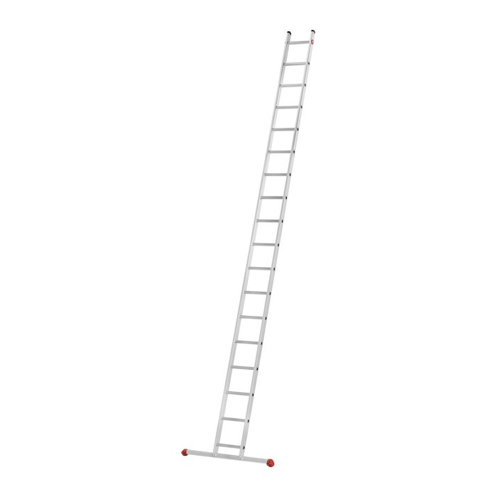 Hailo Anlegeleiter S60 ProfiStep uno silber 18 Sprossen, H: 507,0 cm