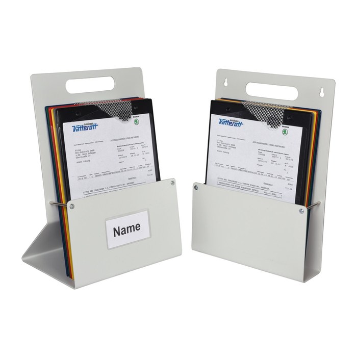 EICHNER Wandprospekthalter grau DIN A4 27,0 x 8,0 x 39,0 cm, 1 St.