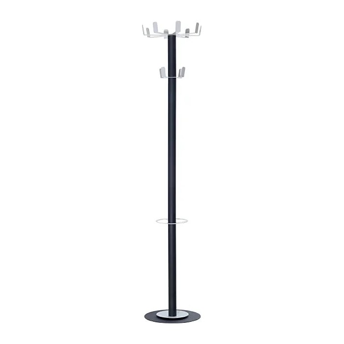 PAPERFLOW Kleiderständer easyCloth Steel Range Modell D anthrazit Metall 12 Haken 35,0 x 175,0 cm, 1 St.