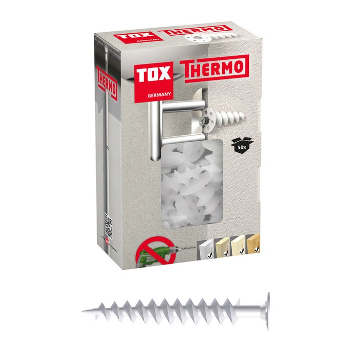 TOX Thermo 072100251 Dämmstoffdübel Ø 18 mm x 85 mm, 50 St.