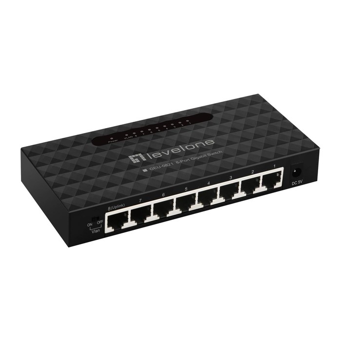 LevelOne Switch 8xGE unmanaged Plastik