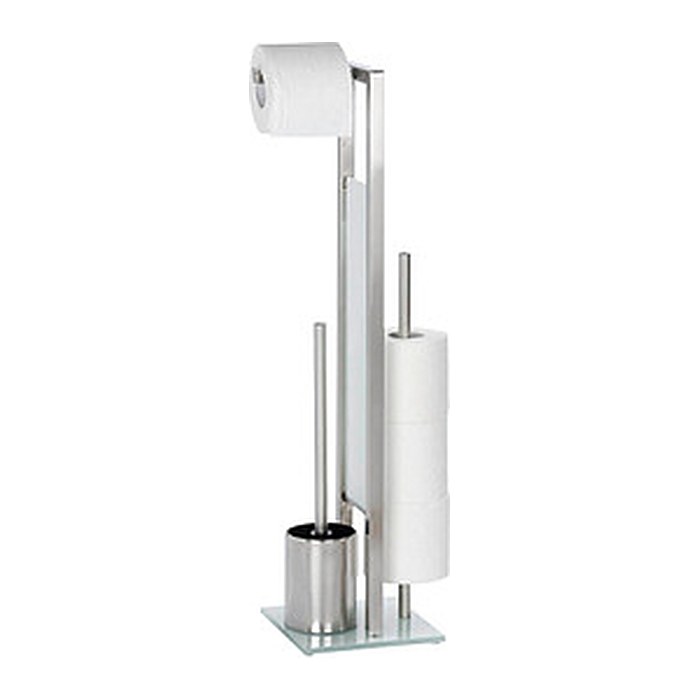 WENKO WC-Garnitur Rivalta silber matt Metall, 1 St.