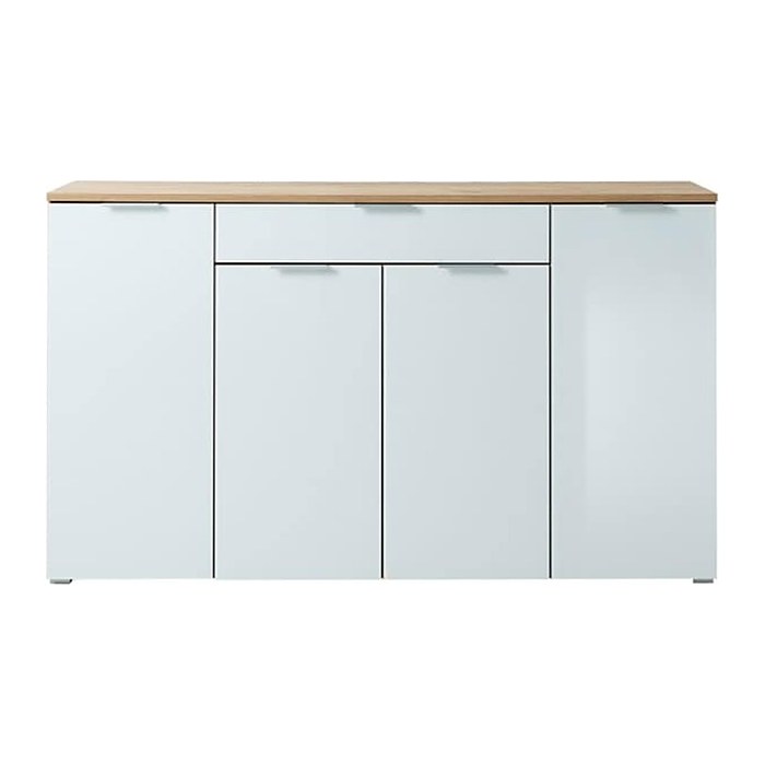 GERMANIA Sideboard TELDE, 3983-242 weiß, navarra-eiche 179,0 x 40,0 x 105,0 cm, 1 St.