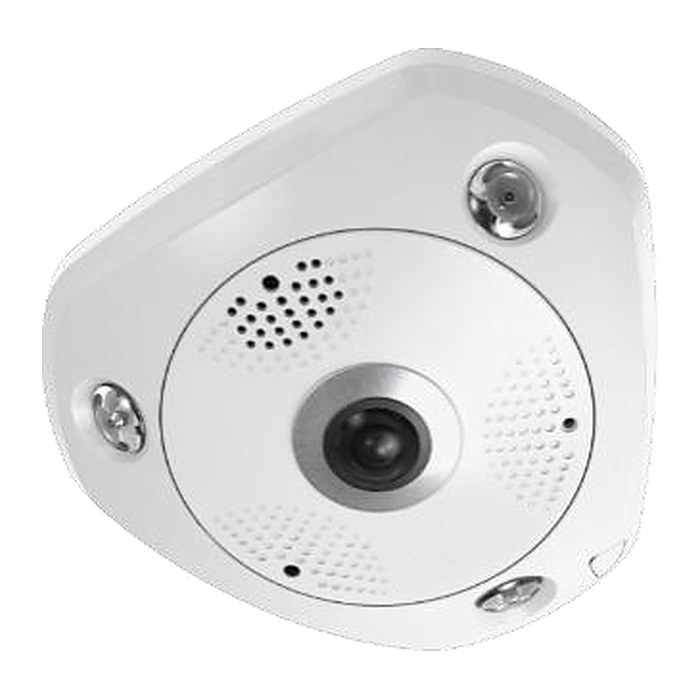 LevelOne IPCam Fisheye Dome In 12MP/H.265/IR/ 12W/PoE/IP67