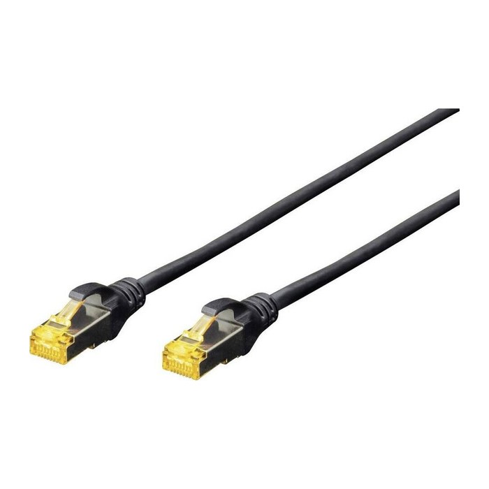 DIGITUS RJ-45 Netzwerkkabel 1,0 m schwarz, 1 St.