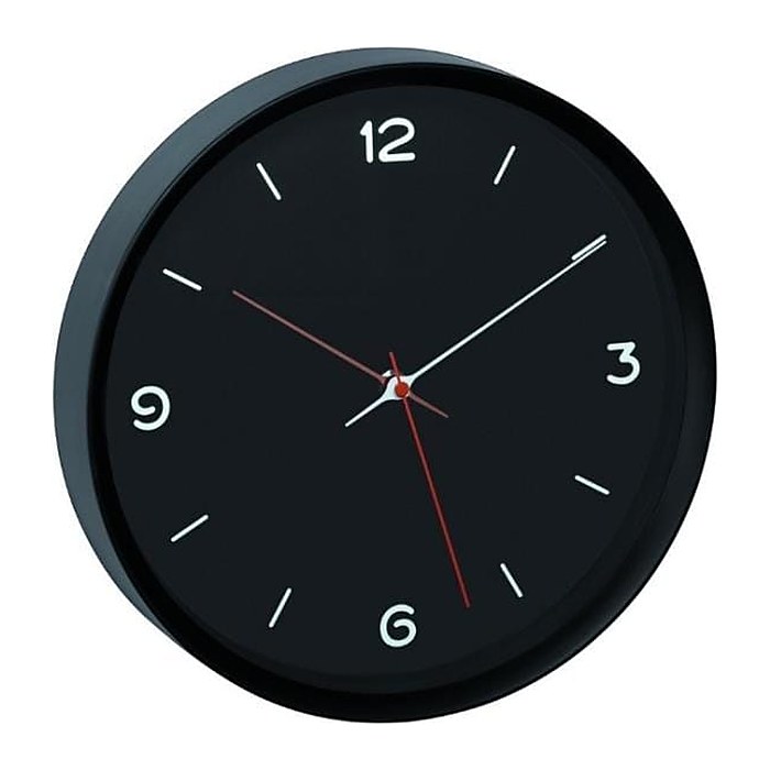 TFA® Wanduhr 60.3056.01 schwarz Kunststoff, Glas 30,9 x 30,9 cm
