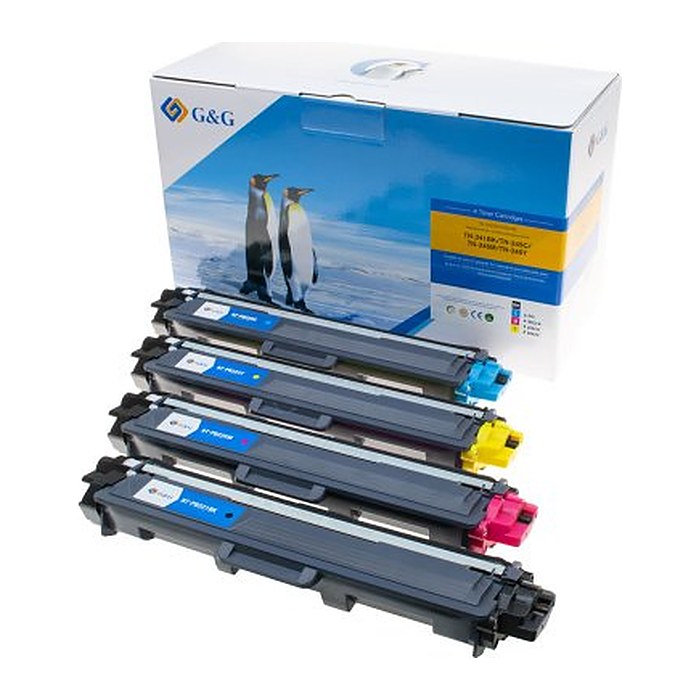 G&G Toner 4er Set für Brother TN241/242/245/246 BK/C/M/Y