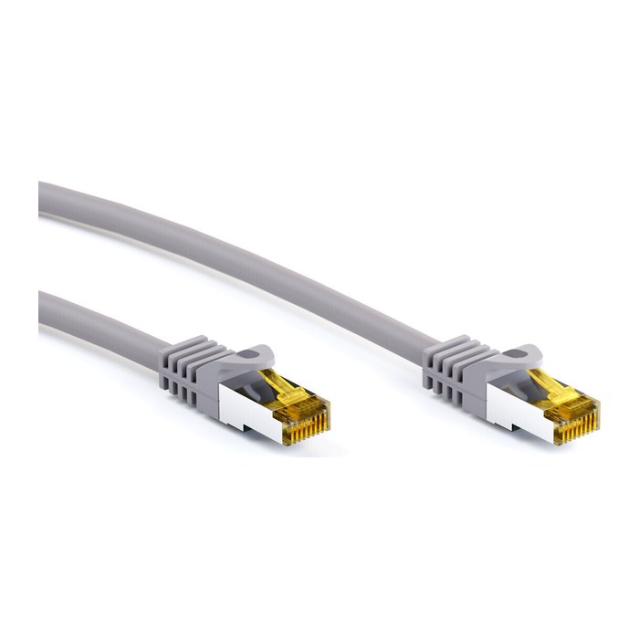 goobay RJ-45 Netzwerkkabel 1,0 m grau bis zu 10,00 Gbit/Sek. bis zu 500 MHz, 1 St.