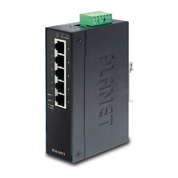PLANET 5-Port 10/100TX Industrial Fast Ethernet Switch