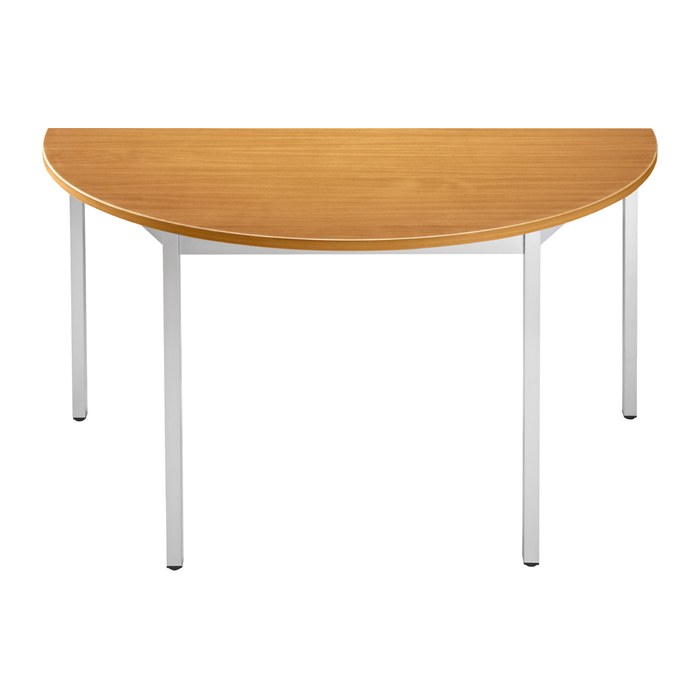 SODEMATUB Mehrzwecktisch kirschbaum, alu halbrund, Vierkantrohr alu, 120,0 x 60,0 x 74,0 cm