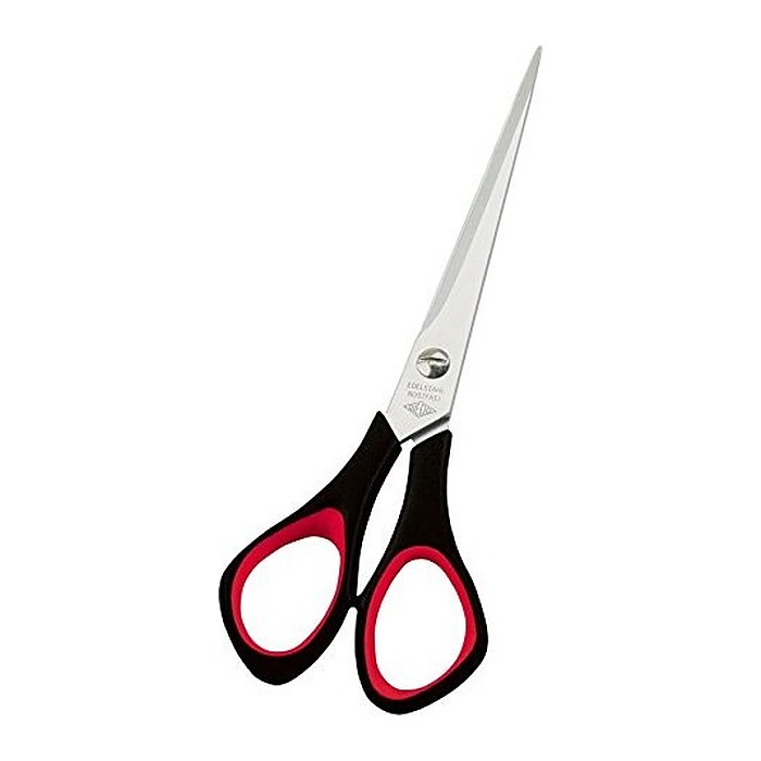 WEDO Linkshänder-Papierschere schwarz-rot 16,0 cm