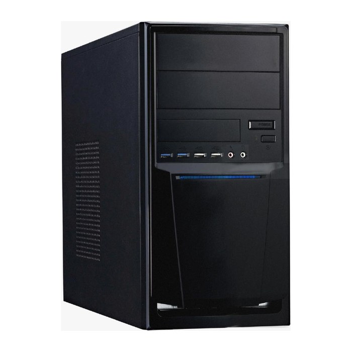 Linkworld PC Gehäuse Micro ATX 7271-23 USB 3.0 Schwarz