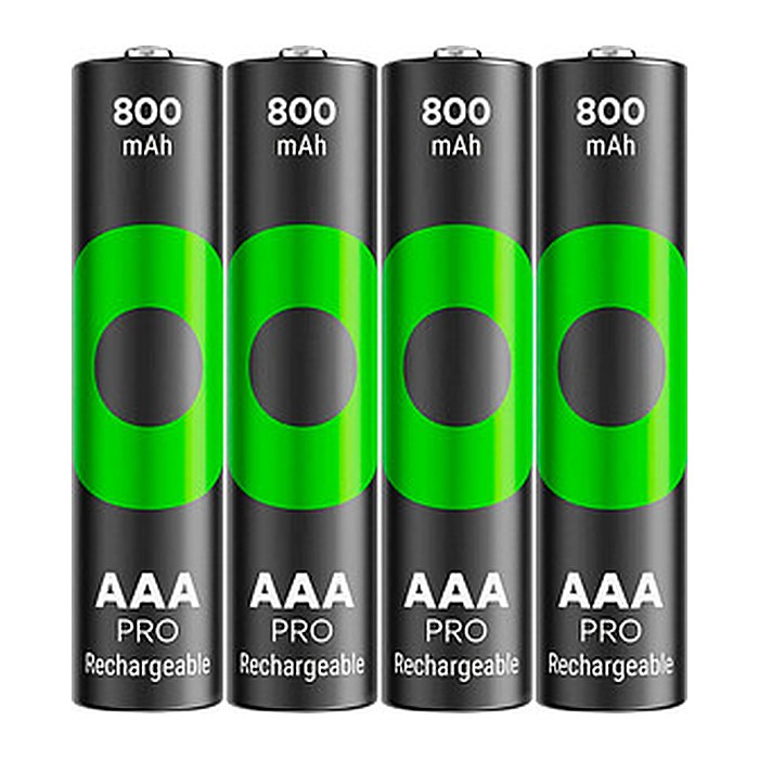 GP Akkus ReCyko+ PRO Ni-MH Micro AAA 800 mAh, 4 St.