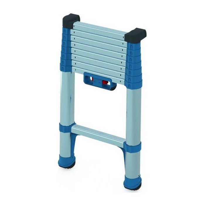 ZARGES Teleskopleiter Compactstep L silber 9 Sprossen, H: 266,0 cm