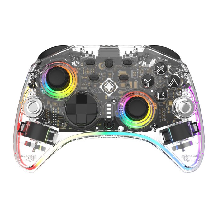 Deltaco Controller 2 C Taste RGB Wireless transparent Switch