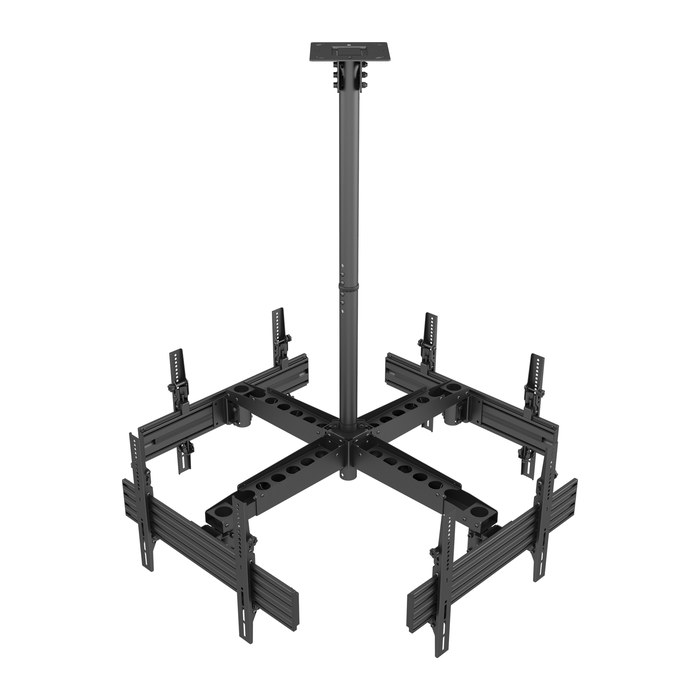 Equip Deckenhalterung 32"-65"/4TFT 30Kg Quad-Screen sw lite Retail (Speditionsversand)