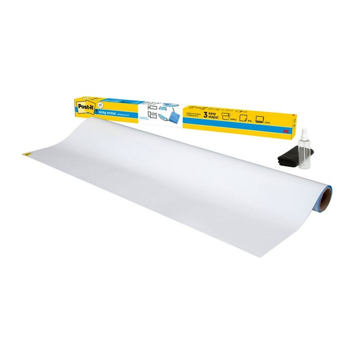 Post-it® selbstklebende Whiteboardfolie Flex Write Surface blanko 242,0 x 121,9 cm, 1 Rolle