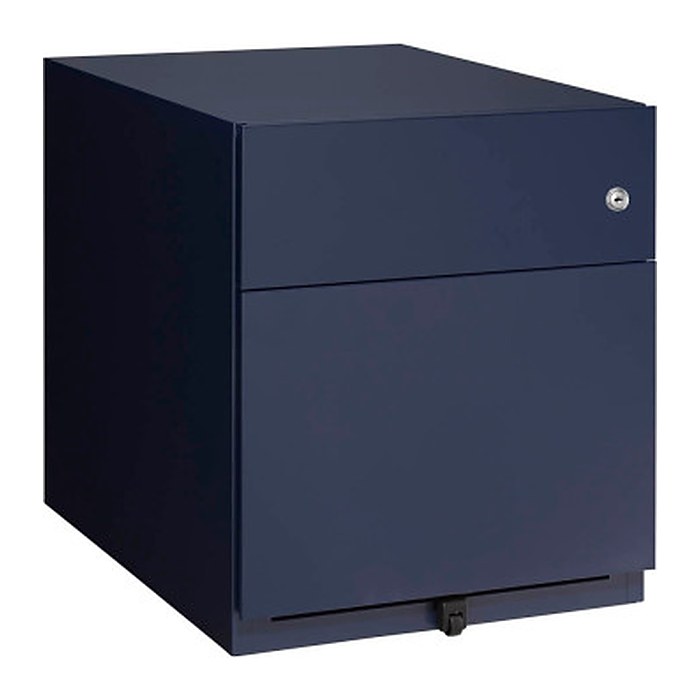 BISLEY Note Rollcontainer oxfordblau 2 Auszüge 42,0 x 56,5 x 49,5 cm