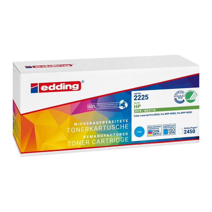 edding EDD-2225  cyan Toner kompatibel zu HP 207X (W2211X)