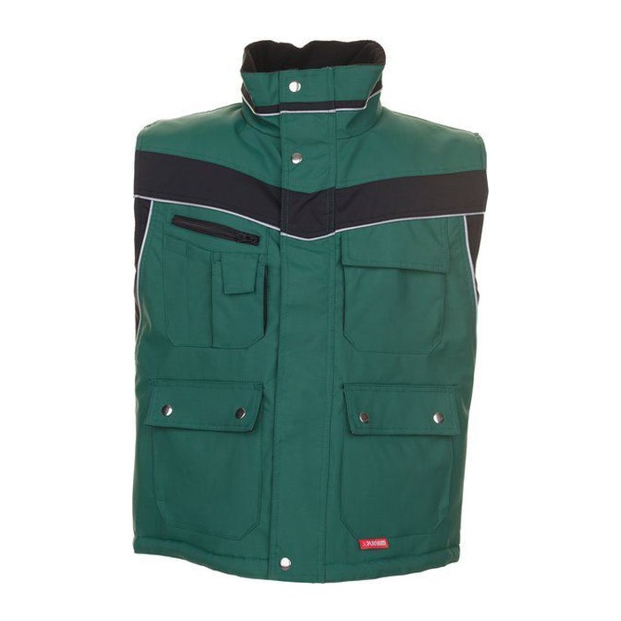 PLANAM® unisex Winterweste PLALINE grün, schwarz Größe XS