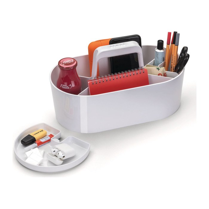 HAN Schreibtisch-Organizer Toolbox Loft snow white Kunststoff 4 Fächer 34,0 x 18,7 x 18,8 cm