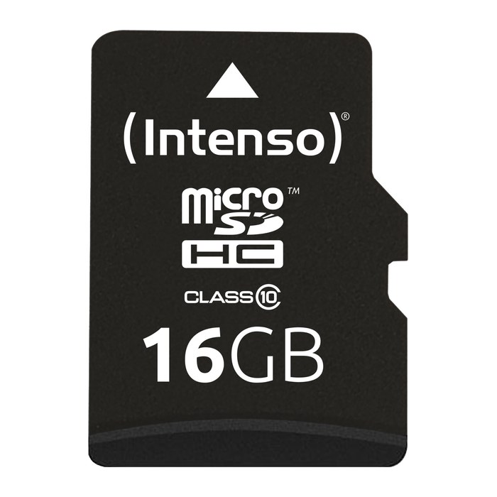Intenso Speicherkarte microSDHC-Card Class 10, 16 GB, 1 St.