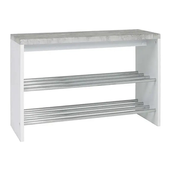 HAKU Möbel Schuhbank 95631 beton Holz 81,0 cm