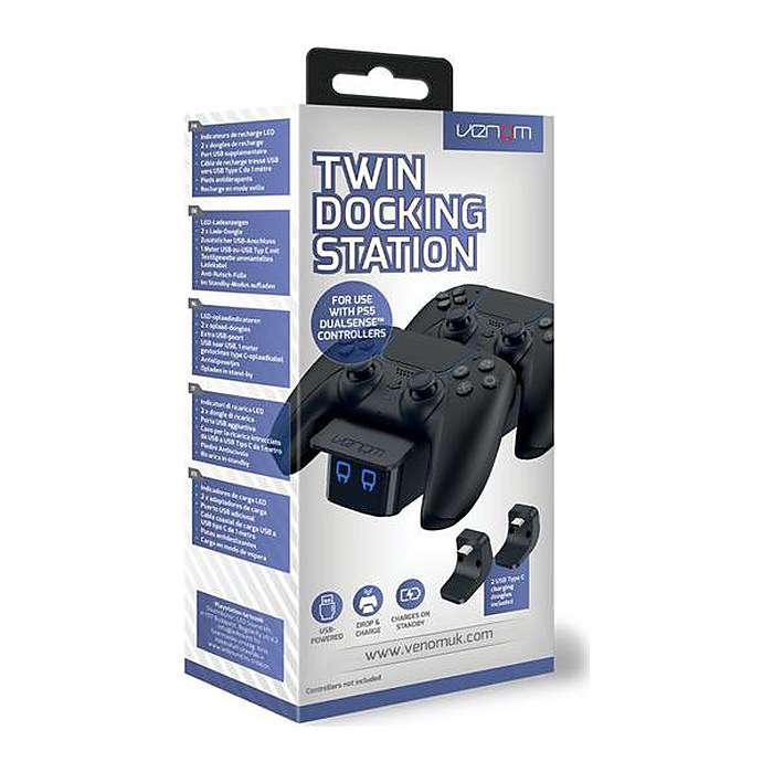 Venom Twin Docking Station schwarz PS5