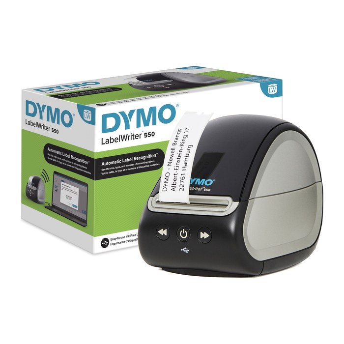 DYMO LabelWriter 550 Etikettendrucker silber, schwarz
