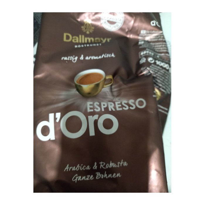 Dallmayr ESPRESSO d'Oro Espressobohnen, Arabica- und Robustabohnen kräftig, 1 kg