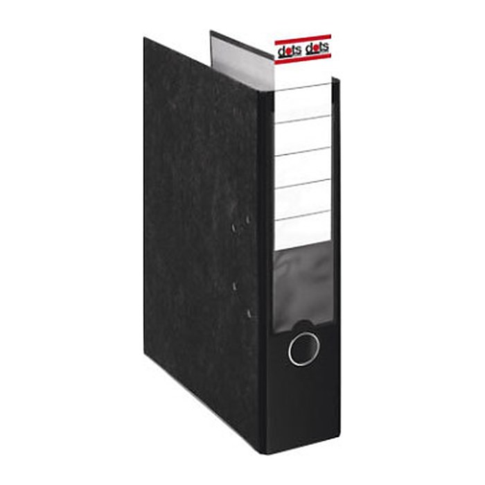 dots Ordner schwarz marmoriert Karton 8,0 cm DIN A4, 1 St.
