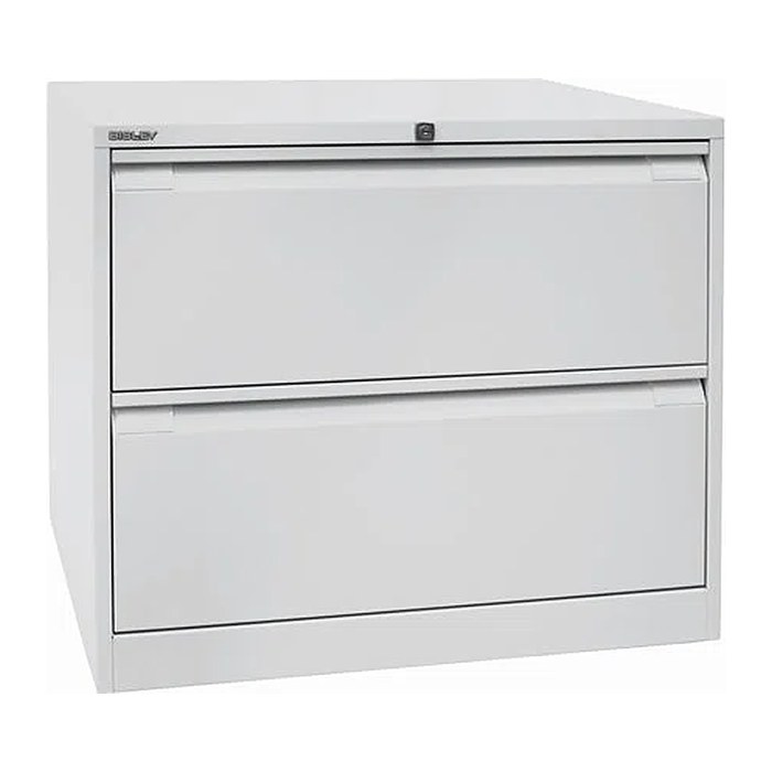 BISLEY Hängeregistraturschrank silber 2 Schubladen 80,0 x 62,2 x 71,1 cm, 1 St.