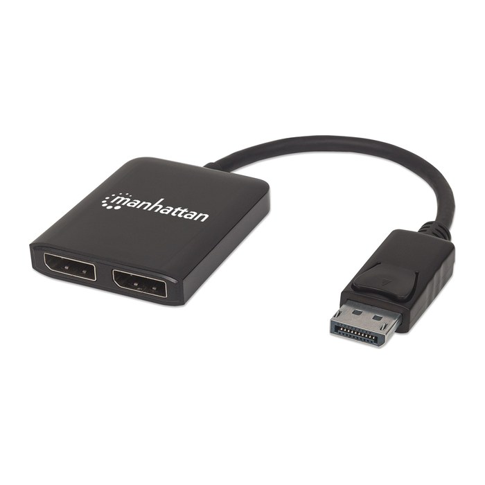 MANHATTAN Splitter 2-Port Display-Port mit MST 4K@30HZ