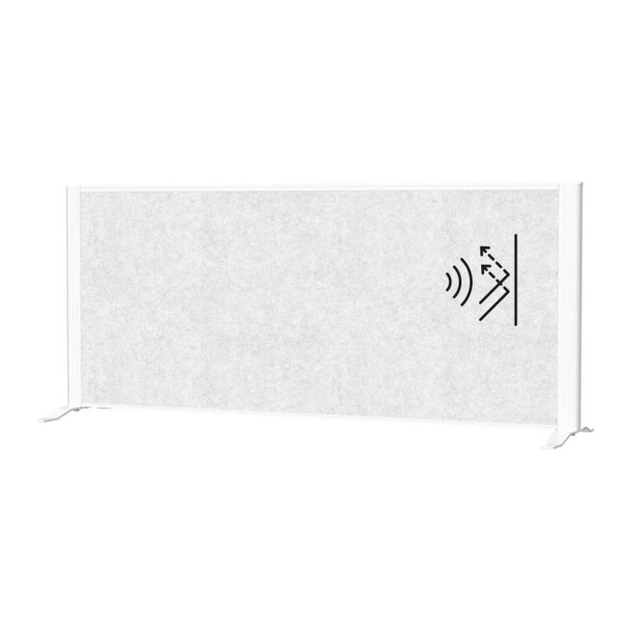 MAUL Akustik-Tischtrennwand MAULconnecto 9852202, hellgrau 120,0 x 50,0 cm, 1 St.