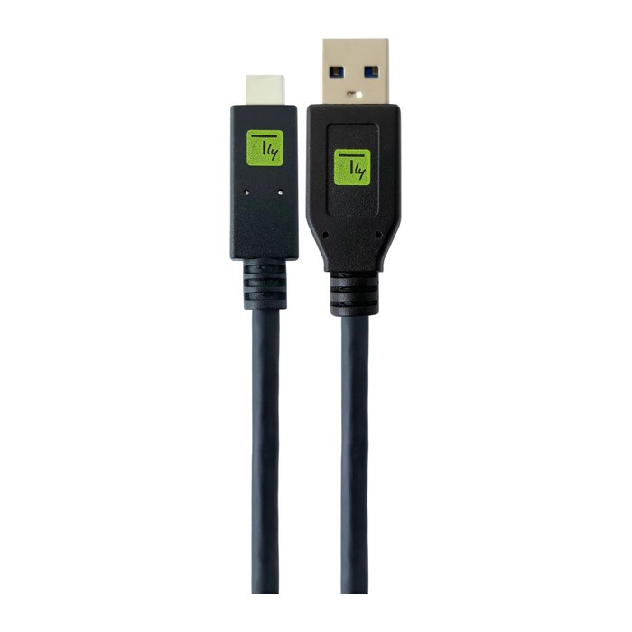 Techly USB3.1 Kabel Stecker Typ-A - Stecker USB Typ-C Schwar