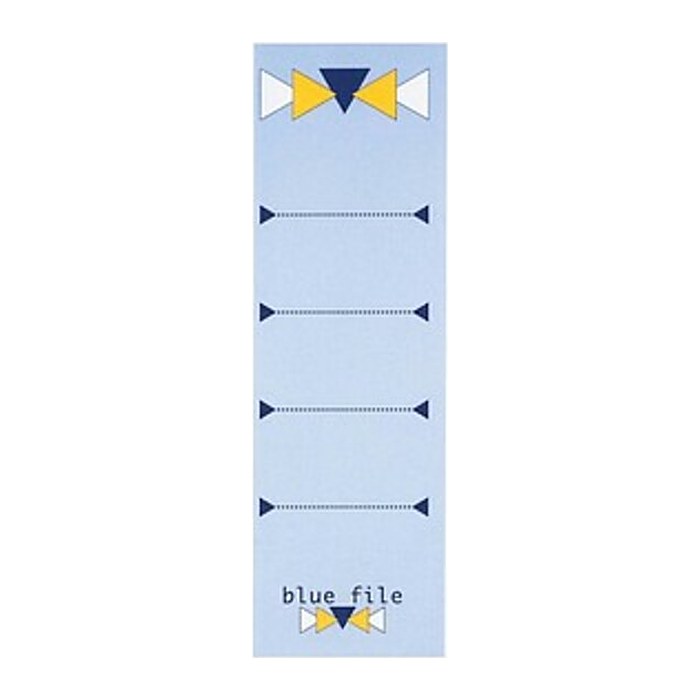 bluefile Ordneretiketten blue file blau für 8,0 cm Rückenbreite, 10 St.