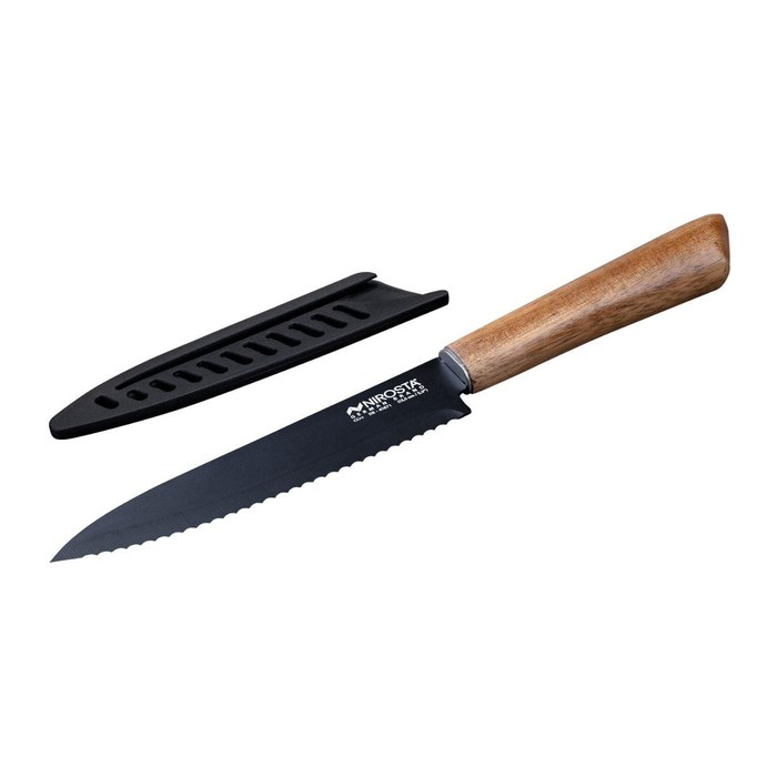 NIROSTA Küchenmesser Flow Fair schwarz, Klinge: 13,5 cm, 1 St.