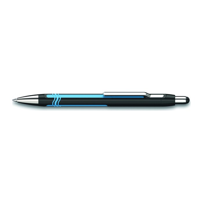 Schneider Kugelschreiber Epsilon schwarz/cyan, Schreibfarbe: blau, 1 St.