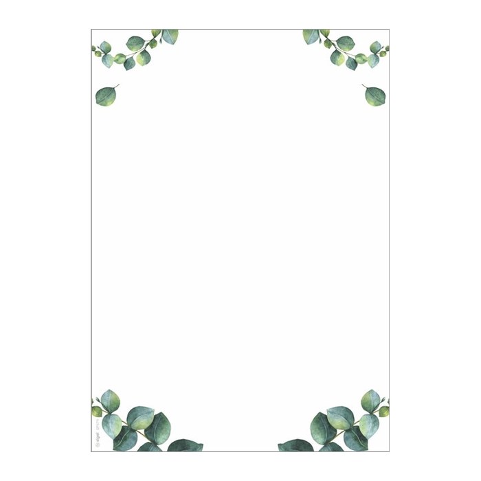 SIGEL Motivpapier weiß/grün DIN A4 90 g/m² 100 Blatt