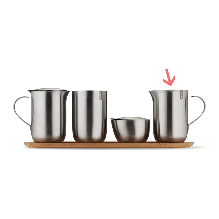 helios® Milchkännchen Serve Milk silber 0,5 l, 1 St.